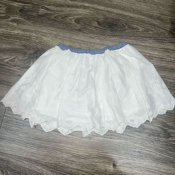 Oshkosh Eyelet Skirt - Toddler Girl- blue chambray - Picture 1 of 4